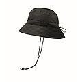 Water repellent fisherman hat, black