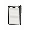Water repellent notepad, black
