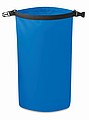 Waterproof bag in PVC. Capacity 10L, with adjustable shoulder strap.