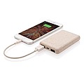 Wheat Straw 5.000 mAh Pocket Powerbank,brown