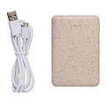 Wheat Straw 5.000 mAh Pocket Powerbank,brown