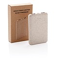 Wheat Straw 5.000 mAh Pocket Powerbank,brown