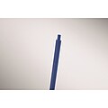 Wheat Straw/ABS push type pen, royal blue