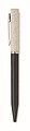 Wheat straw/ABS twist pen, white/black