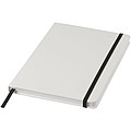 White A5 spectrum notebook with coloured strap