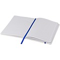 White A5 spectrum notebook with coloured strap