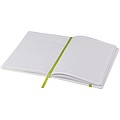 White A5 spectrum notebook with coloured strap