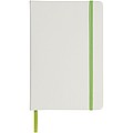 White A5 spectrum notebook with coloured strap