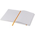 White A5 spectrum notebook with coloured strap