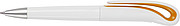 White Swan ballpen with black ink.Orange