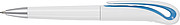White Swan ballpen with black ink.Pale blue