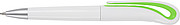 White Swan ballpen with black ink.Pale green