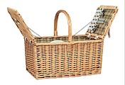 Wicker picnic basket 4 people