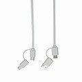 Wind up data cable, white