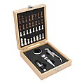 Wine set BAMBOO CHESS with chess game
