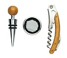 Wine set in bamboo box, wood