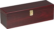 Wine set in wooden box*, brown