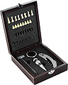 Wine set with chess-gameBrown