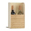 Wine wooden gift box with roll-up lid