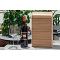 Wine wooden gift box with roll-up lid