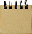 Wire bound case with notepadBrown
