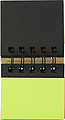 Wire bound case with notepadBrown