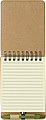 Wire bound notebook.Pale green