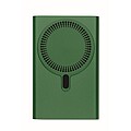 Wireless charger power bank, dark green