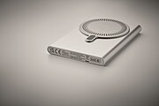 Wireless charger power bank, matt silver