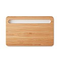 Wireless charger with bamboo top, USB hub and smartphone stand/holder. USB output DC5V/1A.