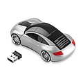 Wireless mouse in car shape, matt silver