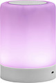 Wireless speaker which lights up with different colours.