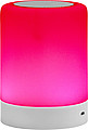 Wireless speaker which lights up with different colours.