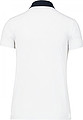 Women s KARIBAN TWO-TONE JERSEY POLO SHIRT, white/navy, 2XL
