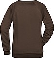 Women s sweatshirt James Nicholson, brown, XS