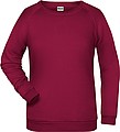 Women s sweatshirt James Nicholson, burgundy, XS