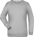 Women s sweatshirt James Nicholson, dark grey melange, M