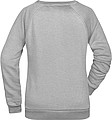 Women s sweatshirt James Nicholson, dark grey melange, M