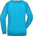 Women s sweatshirt James Nicholson, turquise, XS
