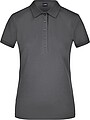 Womens elastic pique polo James Nicholson, anthracite, S