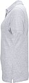 Womens elastic pique polo James Nicholson, grey melange, XXL
