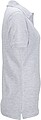 Womens elastic pique polo James Nicholson, grey melange, XXL