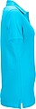 Womens elastic pique polo James Nicholson, turquise, S