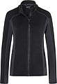 Womens fleece jacket JAMES & NICHOLSON, black/carbon, M