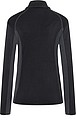 Womens fleece jacket JAMES & NICHOLSON, black/carbon, M