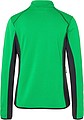 Womens fleece jacket JAMES & NICHOLSON, green/carbon, M