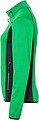 Womens fleece jacket JAMES & NICHOLSON, green/carbon, M