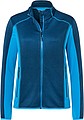Womens fleece jacket JAMES & NICHOLSON, navy/bright blue, M