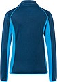 Womens fleece jacket JAMES & NICHOLSON, navy/bright blue, M