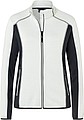 Womens fleece jacket JAMES & NICHOLSON, off white/carbon, M